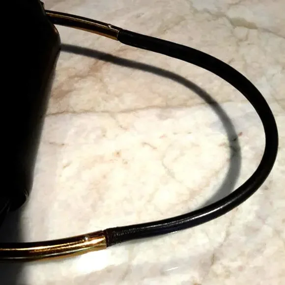 1960s VNTG VERY RARE Judith Lieber Couture Satchel Brown Mini Peekaboo Handbag - Picture 7 of 9